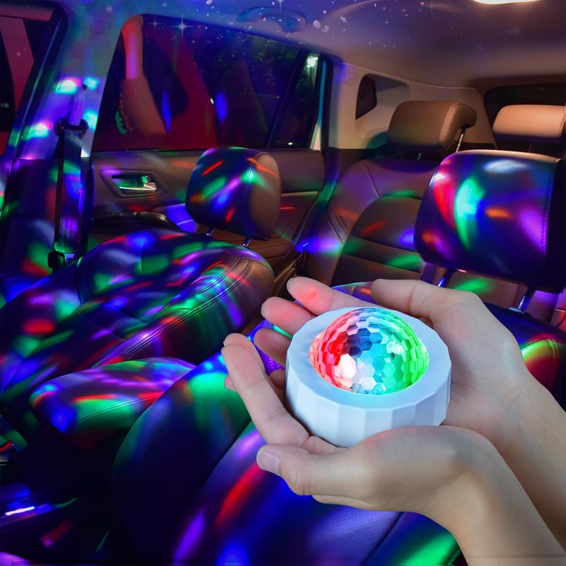 Audio Music Dj - Bola de discoteca para carro, bateria
