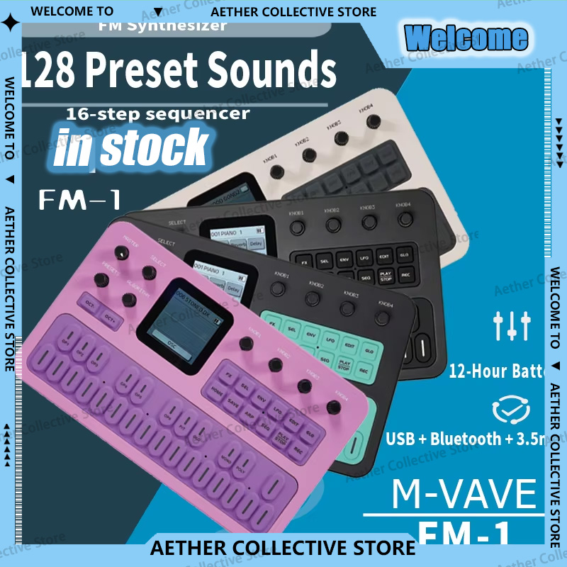 M-VAVE FM1 Sintetizador FM de  - Midi Controller Pad avaliação e preço