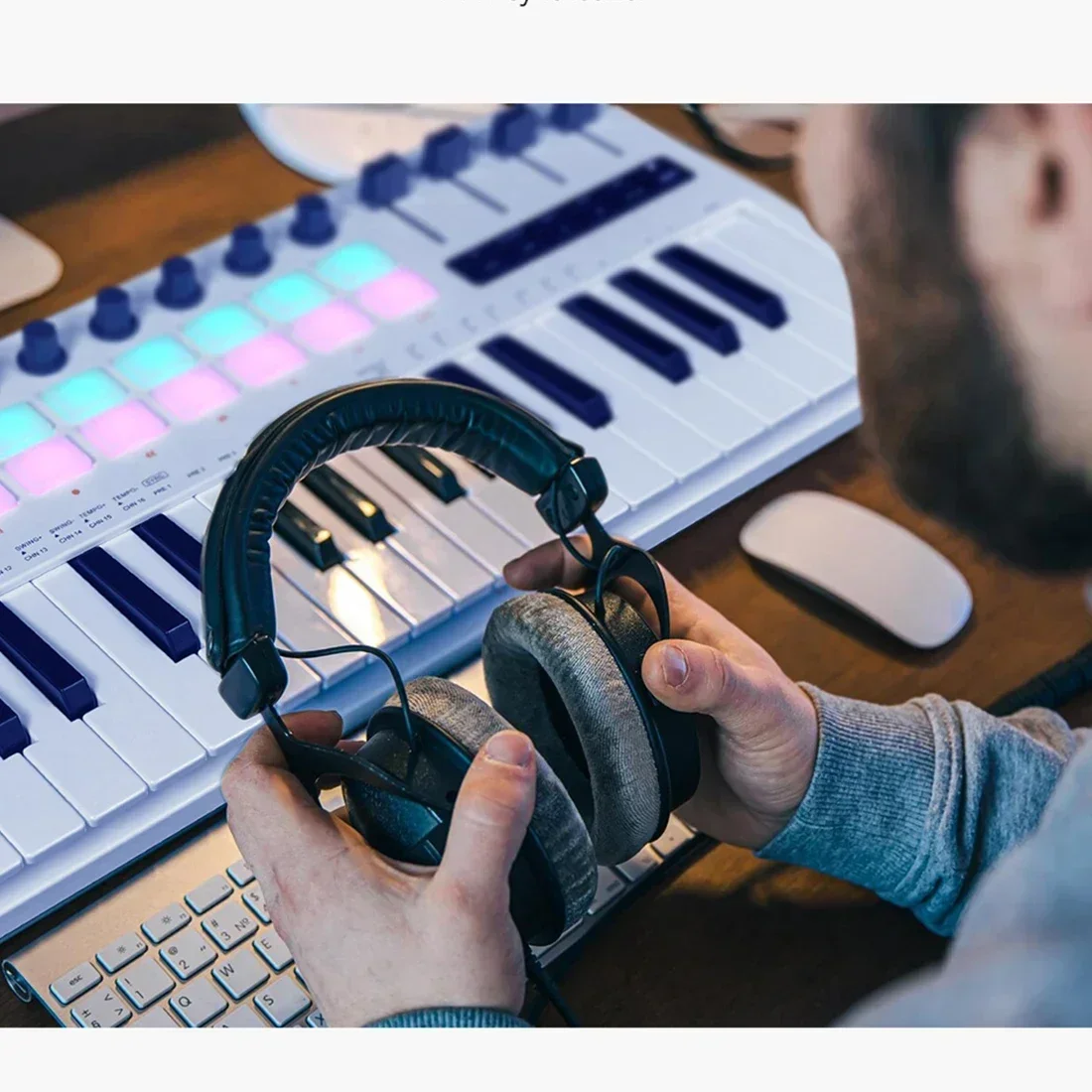 Teclado M-VAVE SMK-37 Pro, con - Midi Controller Pad avaliação e preço
